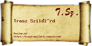 Tresz Szilárd névjegykártya